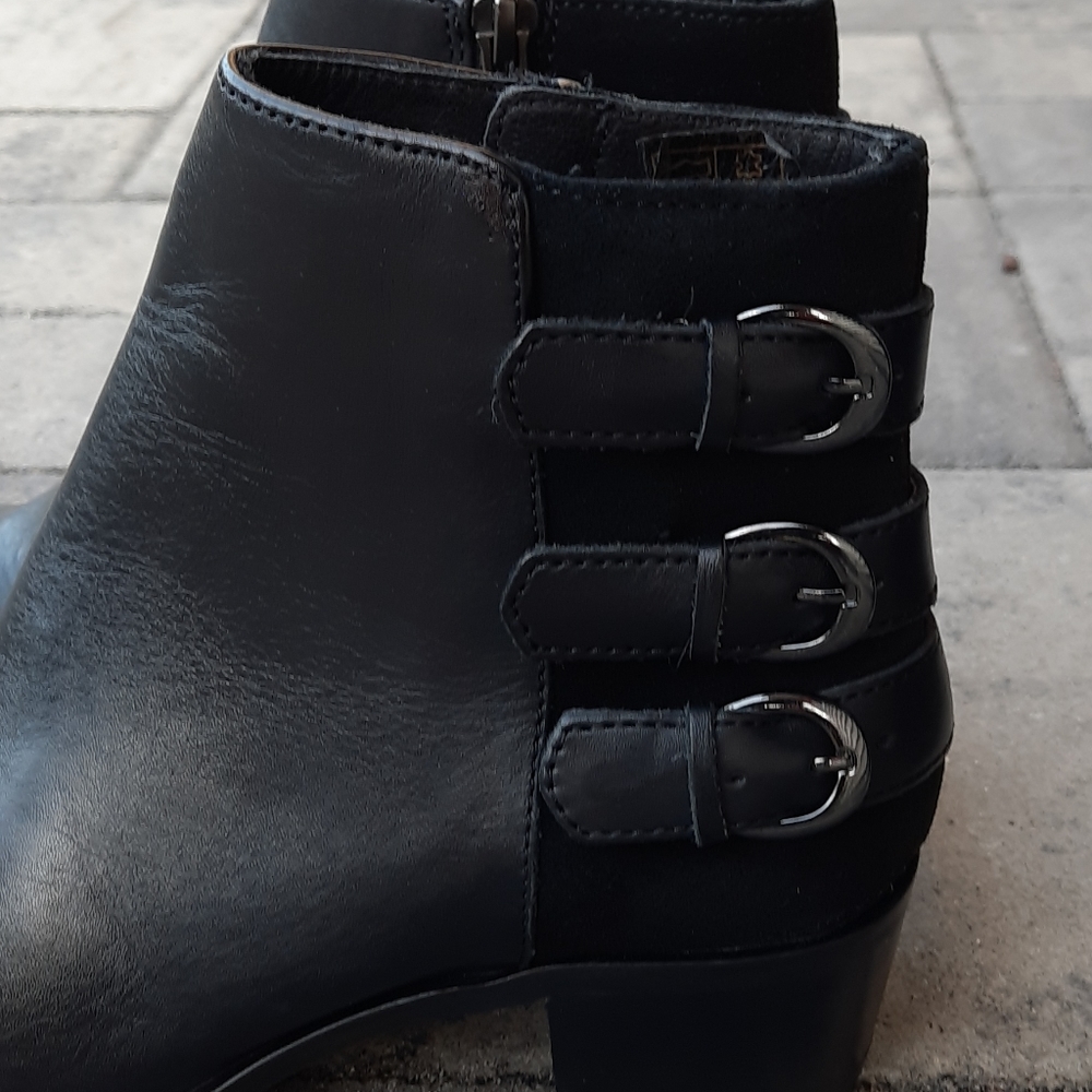 Hudson London Black Leather Eris Ankle Boots - Picture 4 of 12